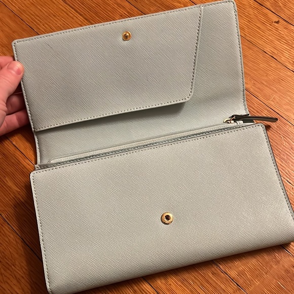 Baby Blue Kate Spade Clutch - Picture 3 of 4